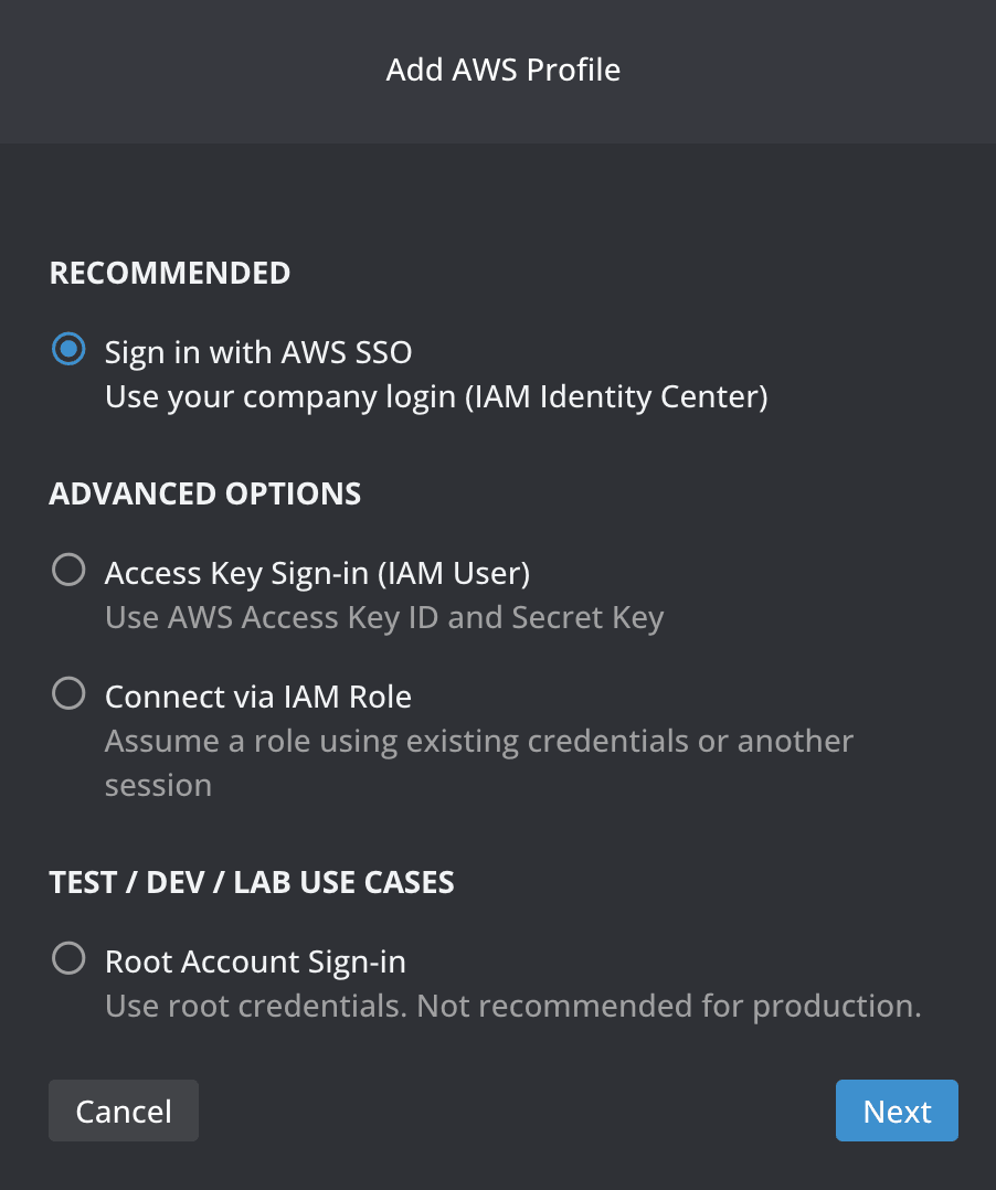 Configure AWS SSO