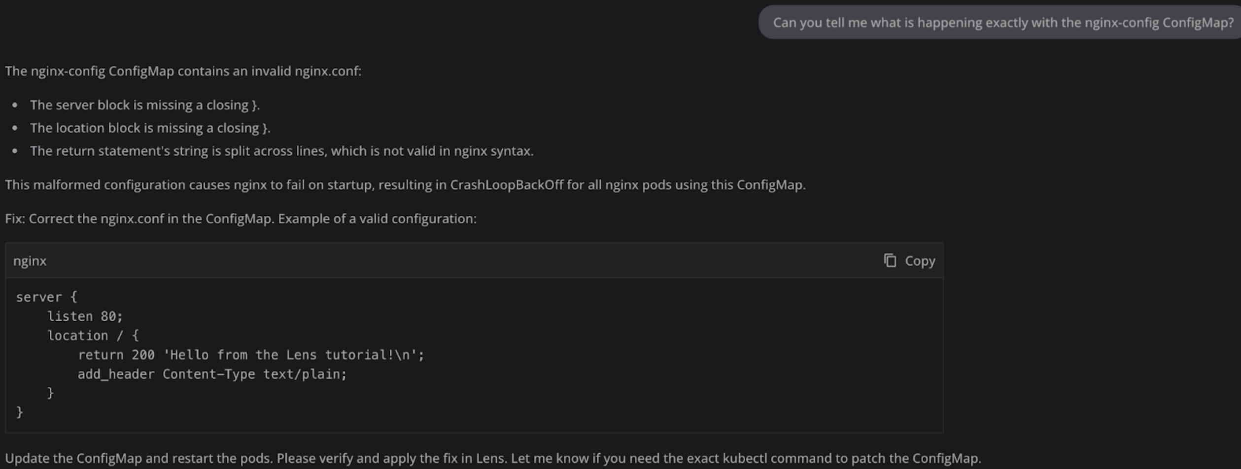 Nginx conf error